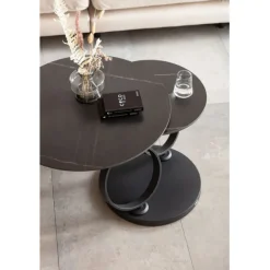 KARE Design Table basse Beverly noir 133x80cm><noscript><img width=