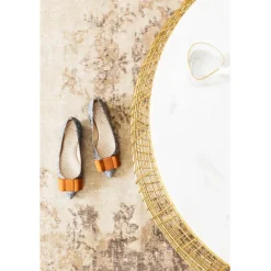 KARE Design Table basse Cesta Marble doré Ø100cm><noscript><img width=