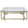 KARE Design Table basse Clara doré 120x120cm> Meubles