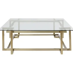 KARE Design Table basse Clara doré 120x120cm> Meubles