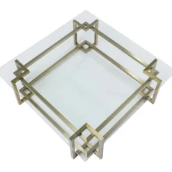 KARE Design Table basse Clara doré 120x120cm><noscript><img width=