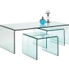 KARE Design Table basse Clear Club (set de 3)> Meubles