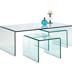 KARE Design Table basse Clear Club (set de 3)> Meubles