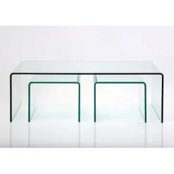 KARE Design Table basse Clear Club (set de 3)><noscript><img width=