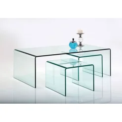 KARE Design Table basse Clear Club (set de 3)><noscript><img width=