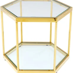 KARE Design Table basse Comb doré 45> Meubles