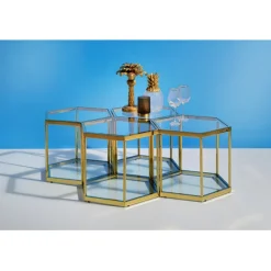 KARE Design Table basse Comb doré 45><noscript><img width=