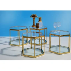 KARE Design Table basse Comb doré 45><noscript><img width=