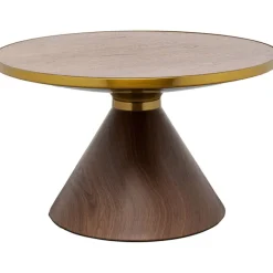 KARE Design Table basse Cono Noix Ø70cm> Meubles