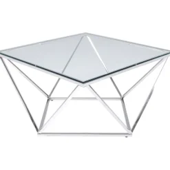 KARE Design Table basse Cristallo Chrome 80x80cm><noscript><img width=