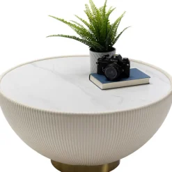 KARE Design Table basse Endless Vegas blanc Ø71cm><noscript><img width=