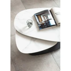 KARE Design Table basse Franklin blanc 150x58cm><noscript><img width=