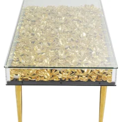 KARE Design Table basse Gold Flowers 120x60> Meubles