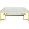 KARE Design Table basse Gold Rush 120x120> Meubles