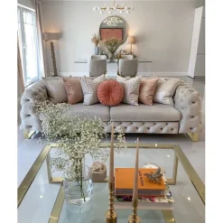 KARE Design Table basse Gold Rush 120x120><noscript><img width=