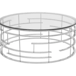 KARE Design Table basse Jupiter argenté Ø100cm> Meubles