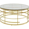 KARE Design Table basse Jupiter doré Ø100cm> Meubles