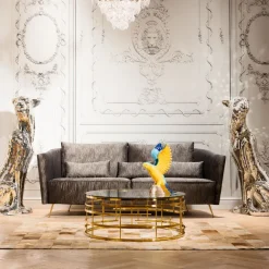 KARE Design Table basse Jupiter doré Ø100cm><noscript><img width=