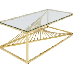 KARE Design Table basse Laser doré 120x60cm><noscript><img width=