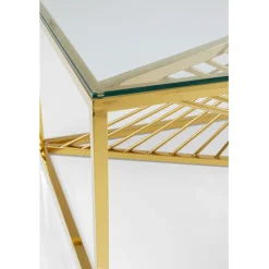 KARE Design Table basse Laser doré 120x60cm><noscript><img width=