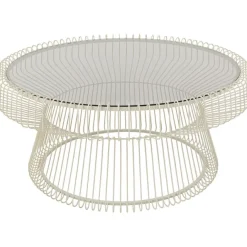 KARE Design Table basse Lisboa Greige Ø86cm> Meubles