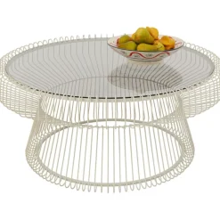 KARE Design Table basse Lisboa Greige Ø86cm> Meubles