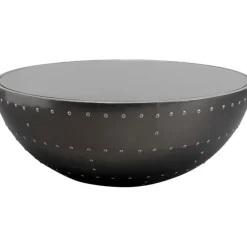 KARE Design Table basse Lounge noir Graphite Ø83cm><noscript><img width=