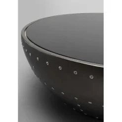 KARE Design Table basse Lounge noir Graphite Ø83cm><noscript><img width=