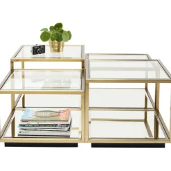 KARE Design Table basse Luigi doré (jeu de 4)> Meubles