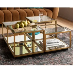 KARE Design Table basse Luigi doré (jeu de 4)><noscript><img width=