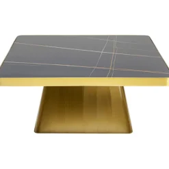 KARE Design Table basse Miler doré 80x80cm> Meubles