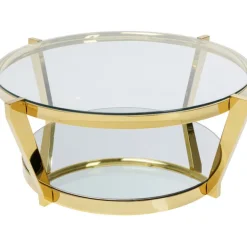 KARE Design Table basse Monocolo doré Ø90cm> Meubles