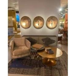KARE Design Table basse Morocco laiton Ø91cm> Meubles