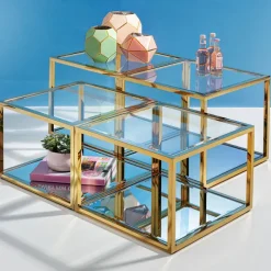 KARE Design Table basse Orion doré (4/set)><noscript><img width=