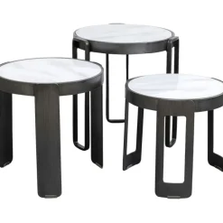 KARE Design Table basse Perelli noir (3/set)><noscript><img width=