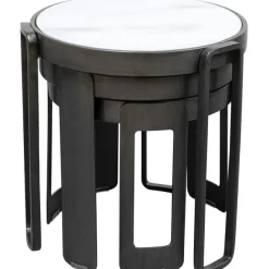 KARE Design Table basse Perelli noir (3/set)><noscript><img width=
