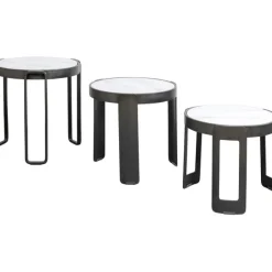KARE Design Table basse Perelli noir (3/set)><noscript><img width=