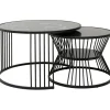 KARE Design Table basse Roma noir (2/set)> Meubles