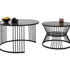 KARE Design Table basse Roma noir (2/set)> Meubles
