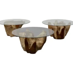 KARE Design Table basse Roots Ø100cm> Meubles