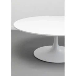 KARE Design Table basse Schickeria blanc Ø110cm><noscript><img width=