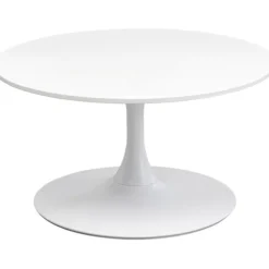 KARE Design Table basse Schickeria blanc Ø80cm> Meubles