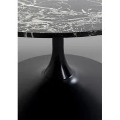 KARE Design Table basse Schickeria Marbre noir Ø80cm><noscript><img width=
