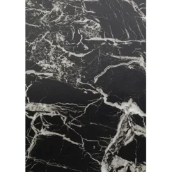 KARE Design Table basse Schickeria Marbre noir Ø80cm><noscript><img width=
