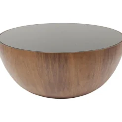 KARE Design Table basse Tear Drops noyer Ø80cm><noscript><img width=