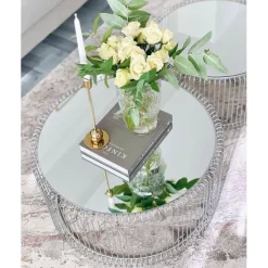 KARE Design Table basse Wire argenté (2/Set)><noscript><img width=