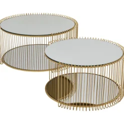 KARE Design Table basse Wire Double laiton (2/Set)> Meubles