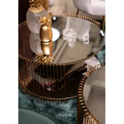 KARE Design Table basse Wire Double laiton (2/Set)><noscript><img width=
