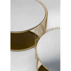 KARE Design Table basse Wire Double laiton (2/Set)><noscript><img width=