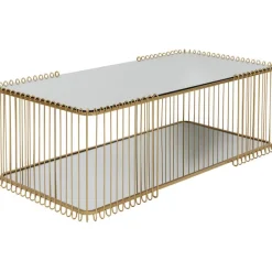 KARE Design Table basse Wire Double laiton 120x60cm> Meubles